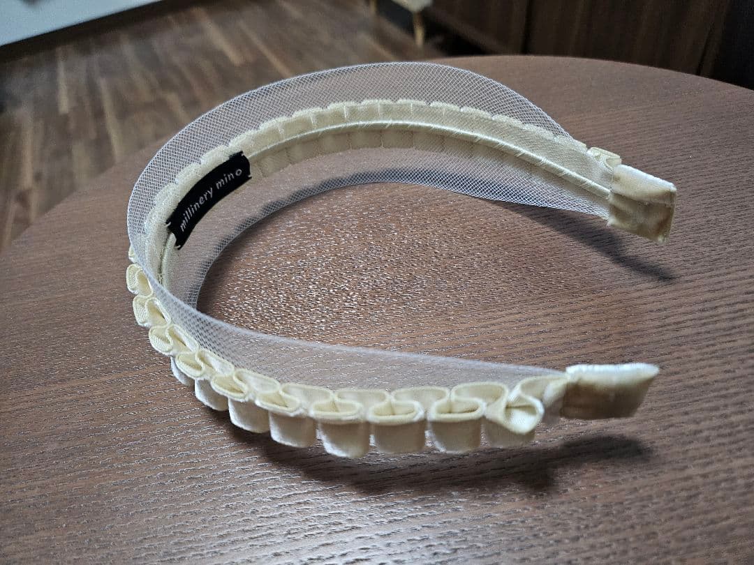 【millinery mino】Frill ribbon Headband