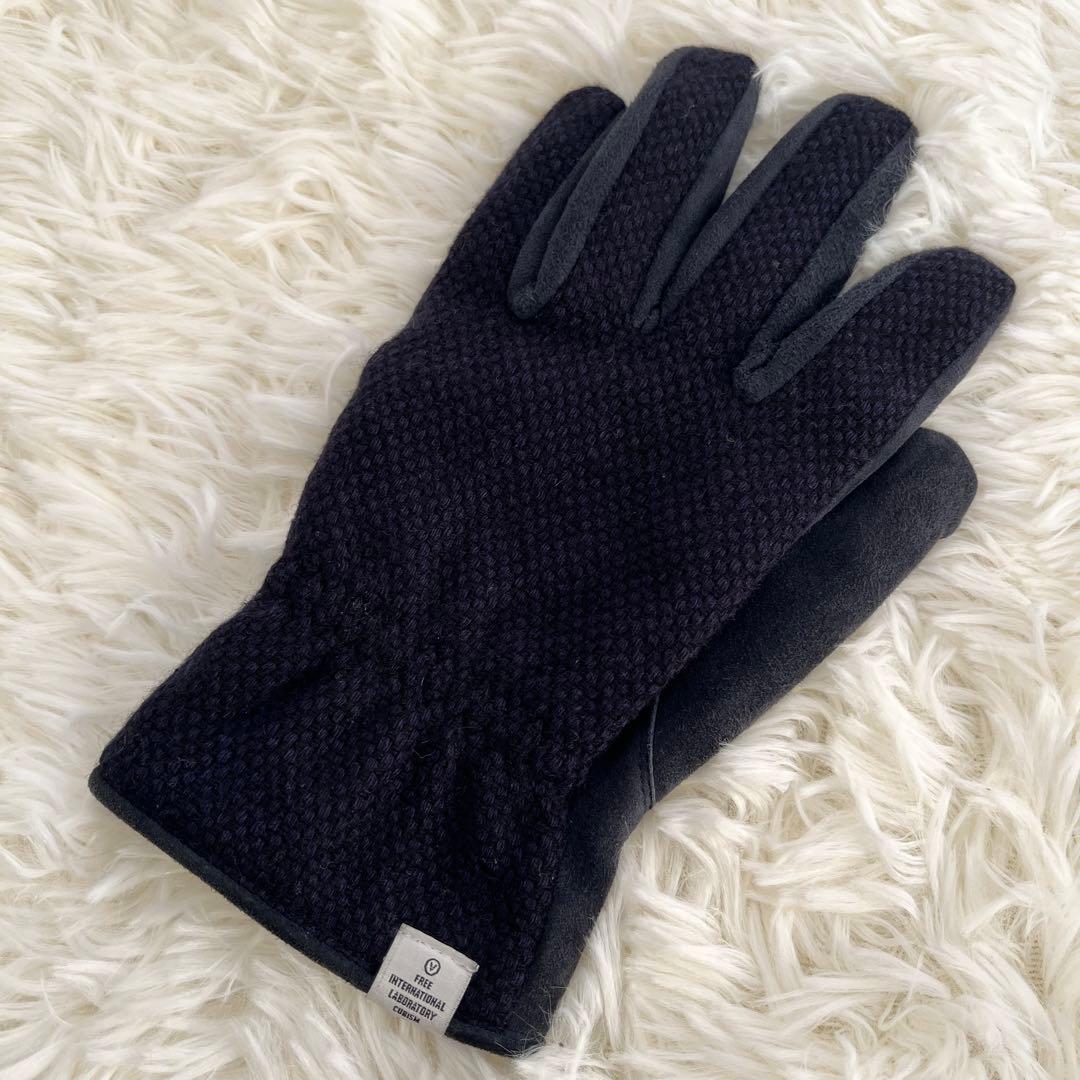 VISVIMヴィズヴィムGLOVE カシミア x スウェード製グローブ 手袋