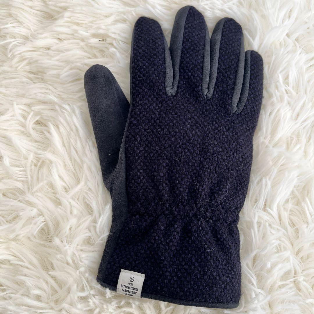 VISVIMヴィズヴィムGLOVE カシミア x スウェード製グローブ 手袋