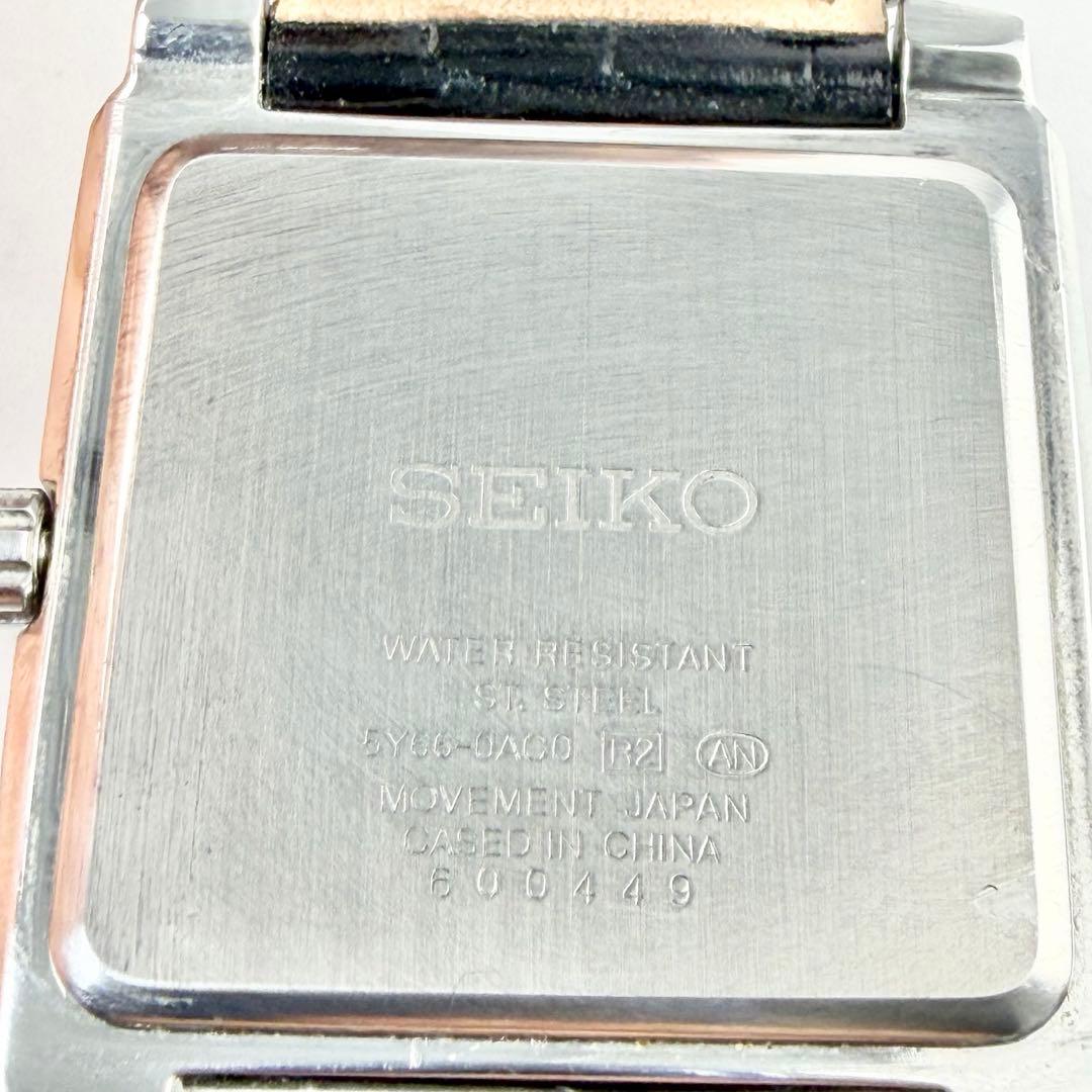 【新品電池】 セイコー レトログラード クロノ タンク 5Y66-0AC0