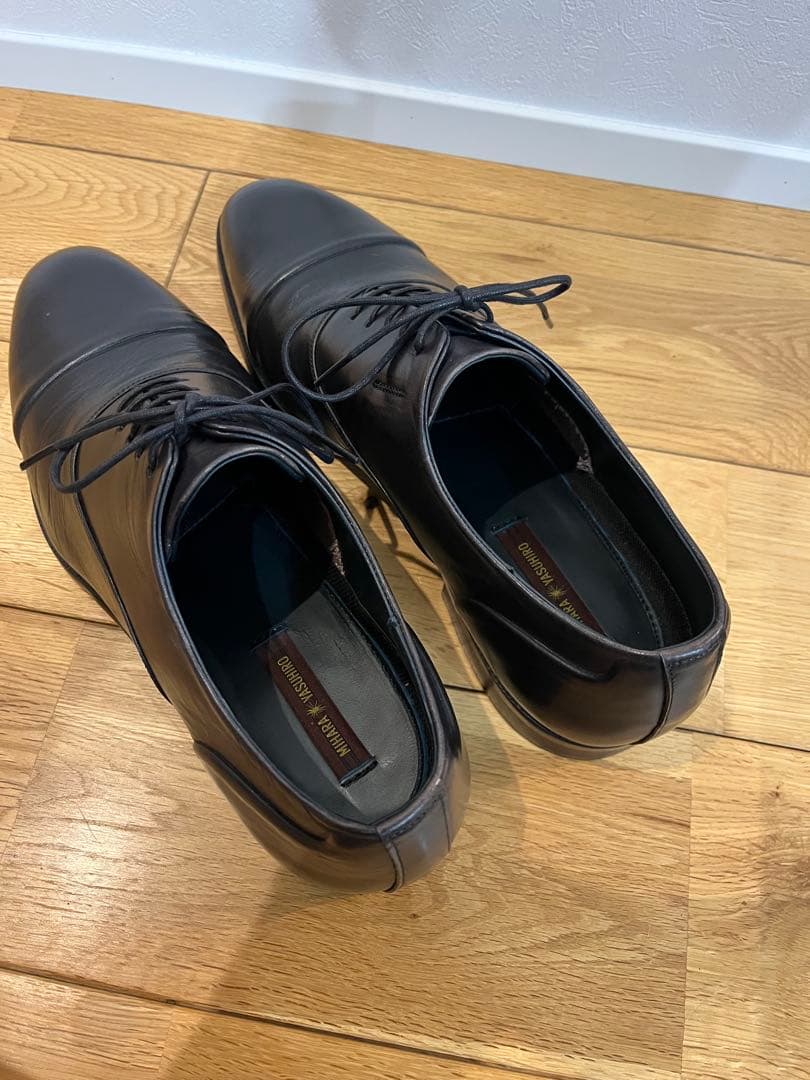 ［美品］MIHARA YASUHIRO 炙り出しストレートチップ ミハラヤスヒロ