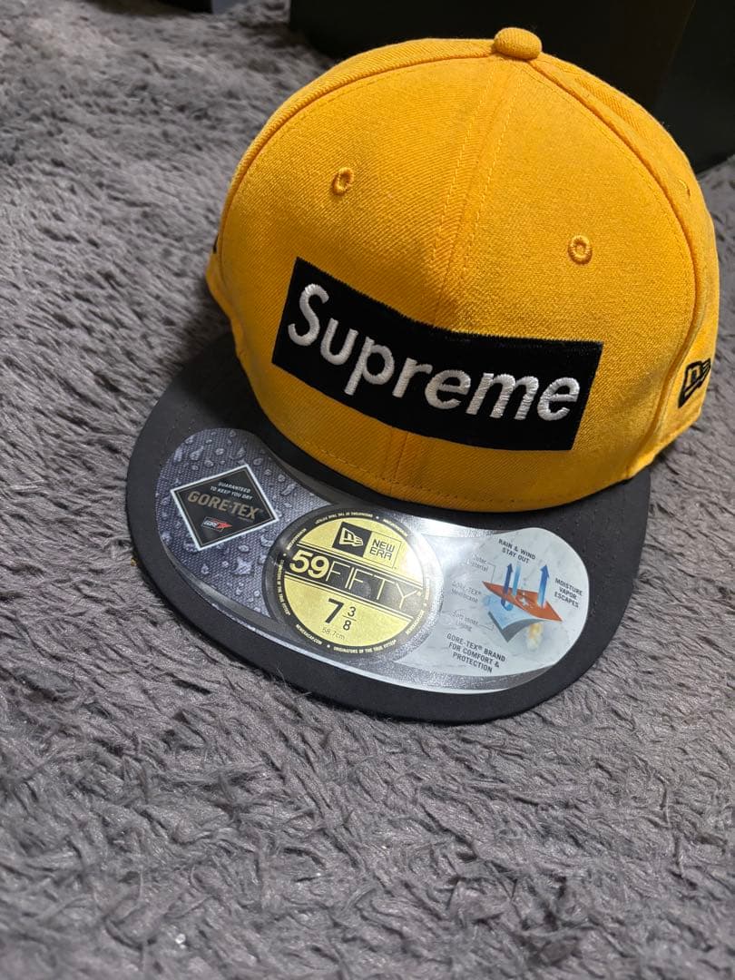 Supreme 59FIFTY イエローキャップ 7 3/8