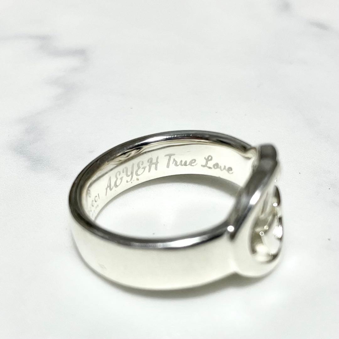 グッチ シルバーリング 925 GG インターロッキング 箱・袋・説明書付き