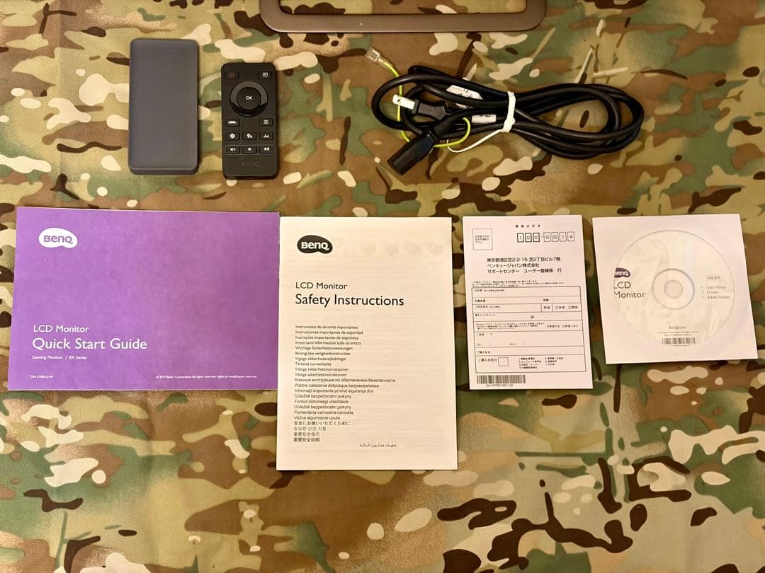 BenQ EX2780Q WQHDゲーミングモニター サブウーファー リモコン