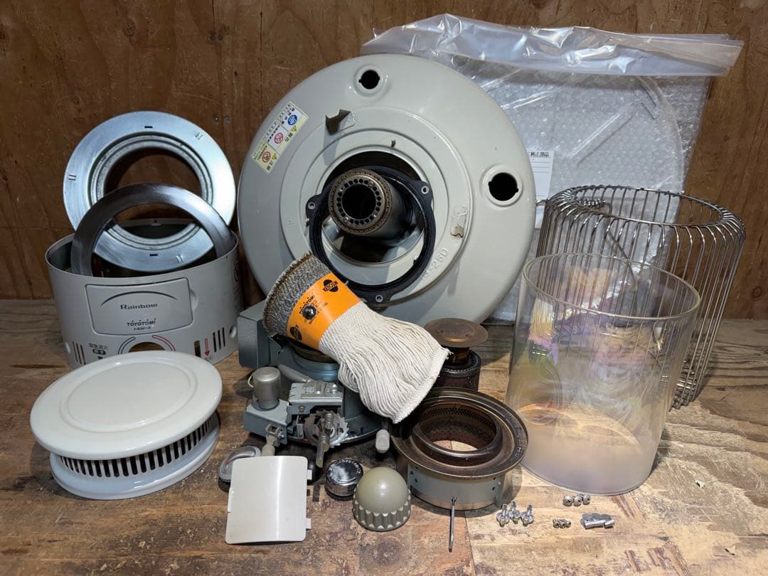 芯乾燥済 石油ストーブ 置台新品レインボー RB-25D分解メンテナンス済