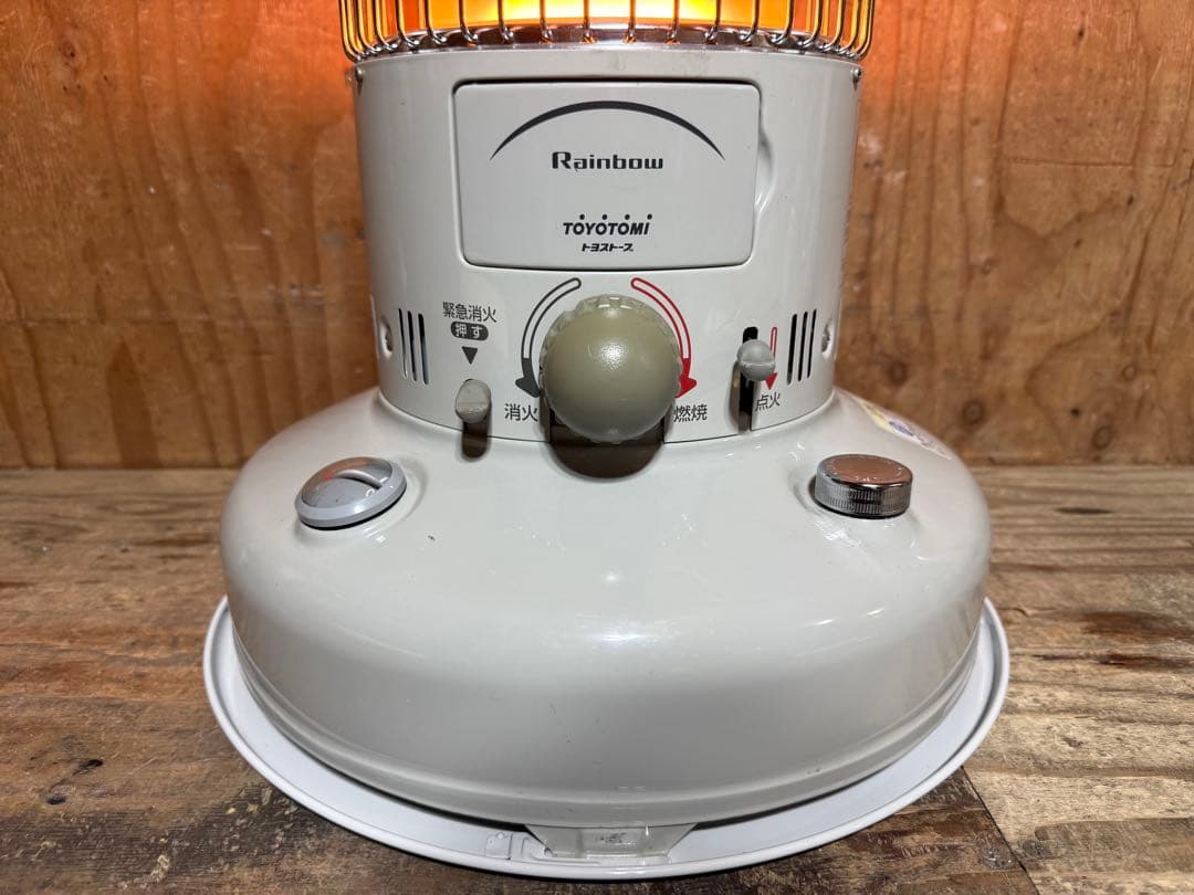芯乾燥済 石油ストーブ 置台新品レインボー RB-25D分解メンテナンス済
