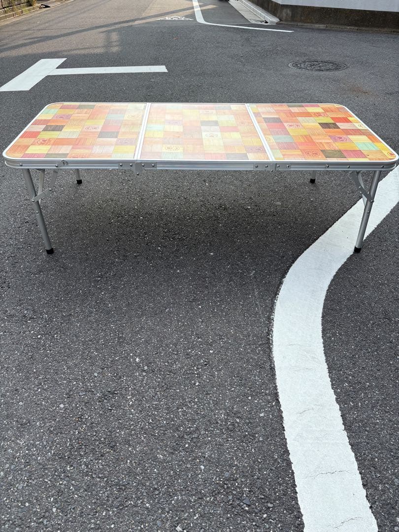 ®️ikiさん専用　Coleman ナチュラルモザイクリビングテーブル 140cm