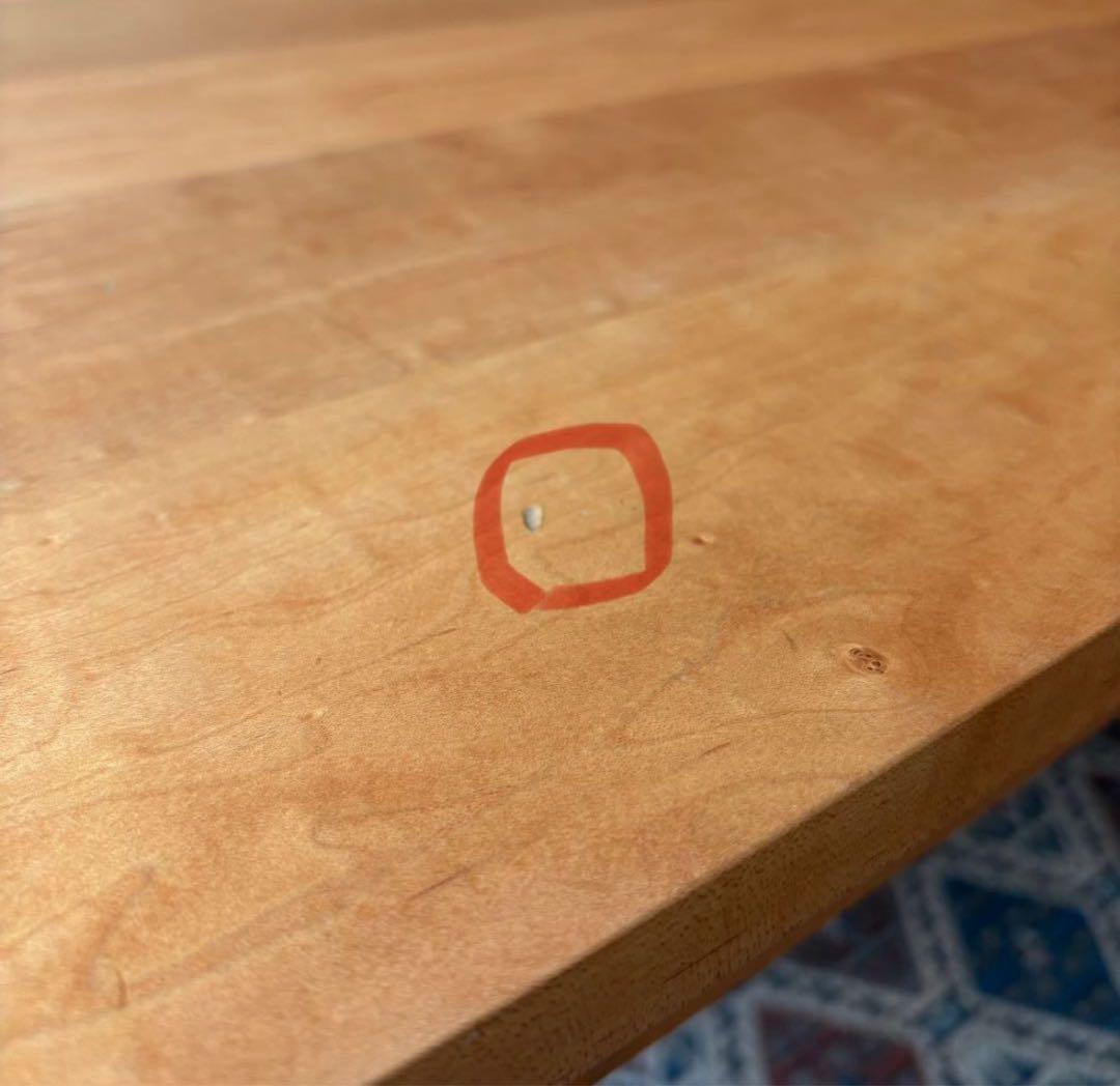 ふ*3様 北の住まい設計社　センターテーブル　ローテーブル　無垢　メイプル