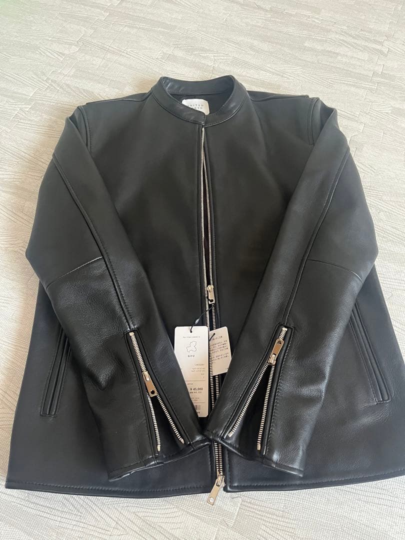 【新品未使用】UNITED TOKYO シングルライダース　ラムレザー　サイズ2