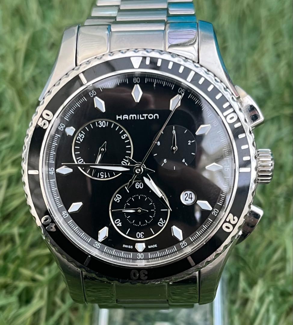 極美品◎ハミルトン ジャズマスター シービュー クロノメンズ腕時計 ヴィンテージ
