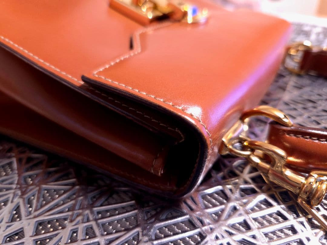 GUCCI ブラウン ハンドバッグ ゴールド金具 グッチ ショルダーバッグ