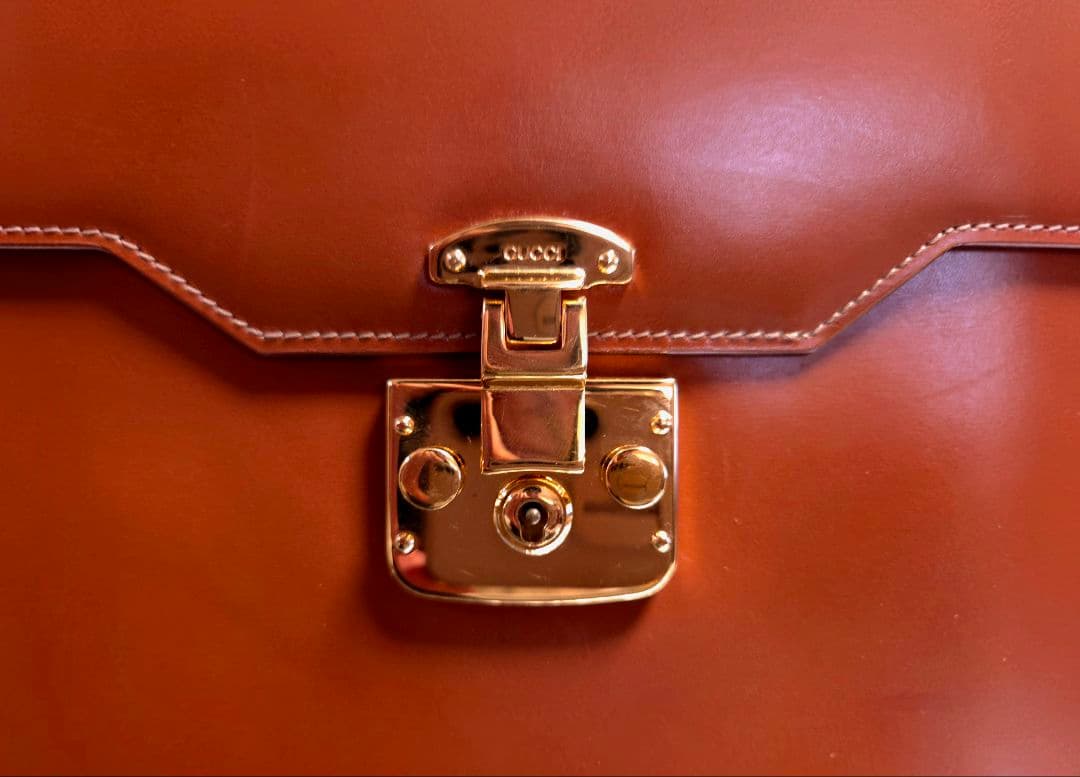 GUCCI ブラウン ハンドバッグ ゴールド金具 グッチ ショルダーバッグ