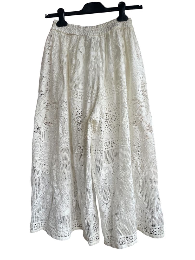 超美品Dolce&Gabbanaガウチョ　鍵編み　春夏　リゾート　旅行