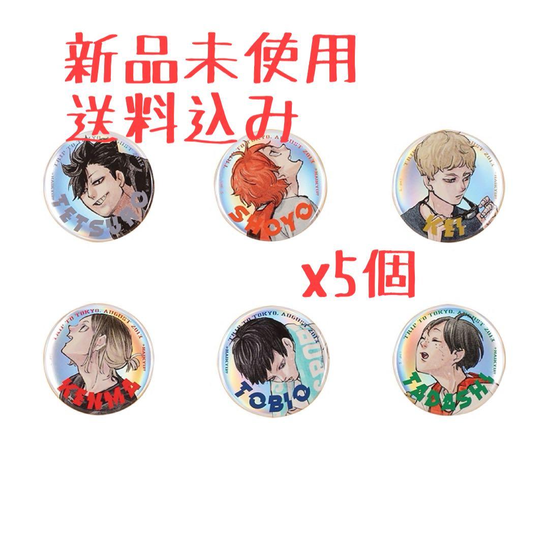 ジャンプGIGA ハイキュー 東京遠征2013夏 缶バッジ6種セット x5組