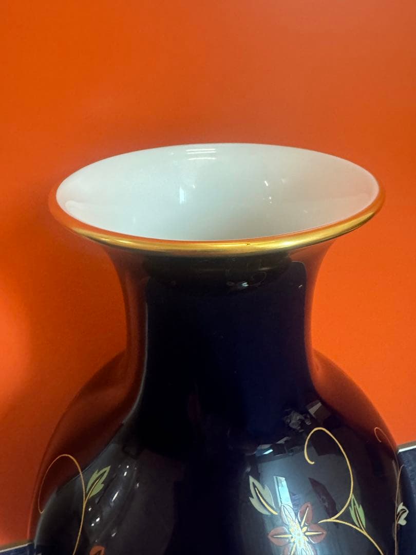 1940  ノリタケ/スタジオコレクション瑠璃金彩 花瓶
