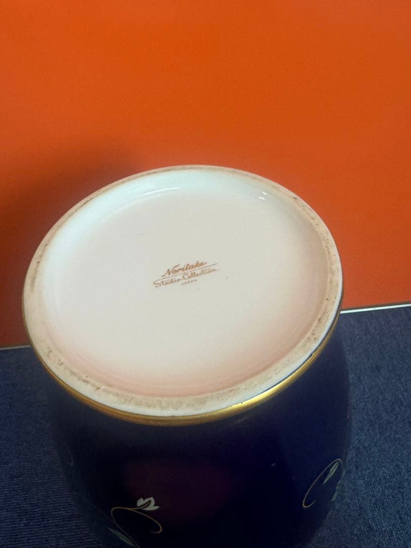 1940  ノリタケ/スタジオコレクション瑠璃金彩 花瓶