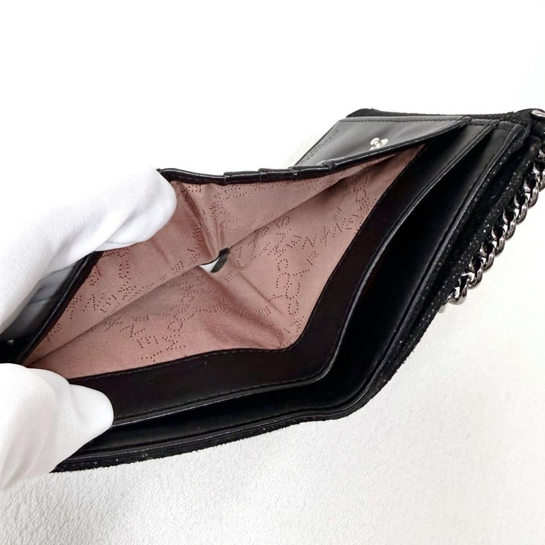 【極美品】ステラマッカートニー 二つ折り財布 ファラベラ ブラック