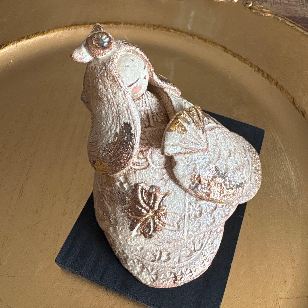 値下げ価格！雛人形 ♡ 陶芸家おひな様 陶器 ゴールド