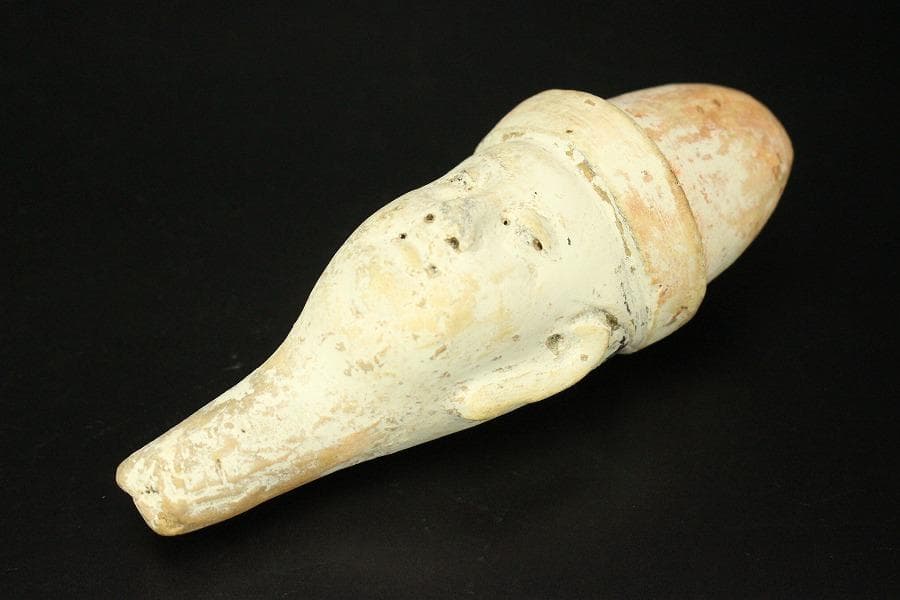 中国美術 唐三彩 宦官 俑 置物 高47cm(LC368)