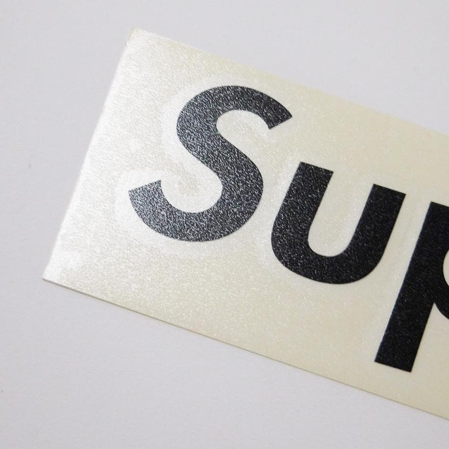 Supreme ダイカット ボックスロゴ ステッカー ブラック