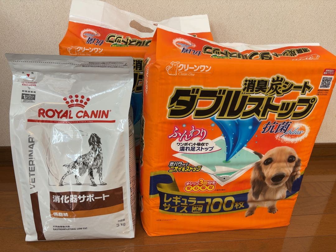 【おまけ付き】ロイヤルカナン消化器サポート3kgクリーンワン消臭炭シート200枚