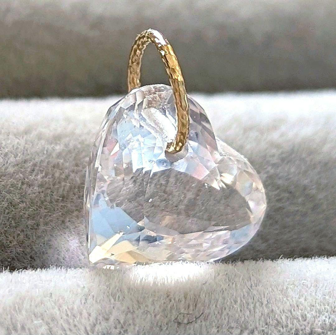 ♢miyumiyu♢K18 モルガナイト4.1ct ネックレスチャーム