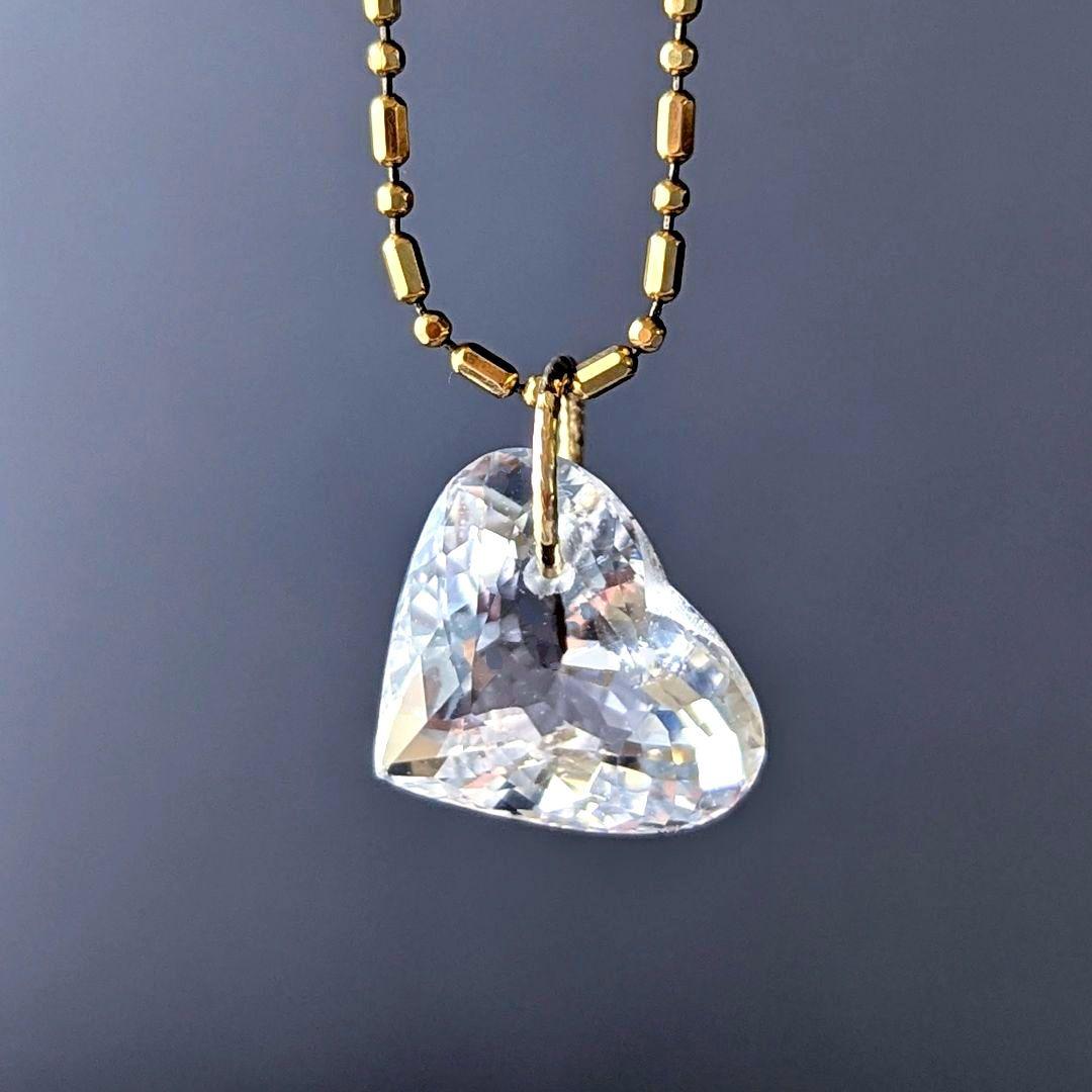 ♢miyumiyu♢K18 モルガナイト4.1ct ネックレスチャーム