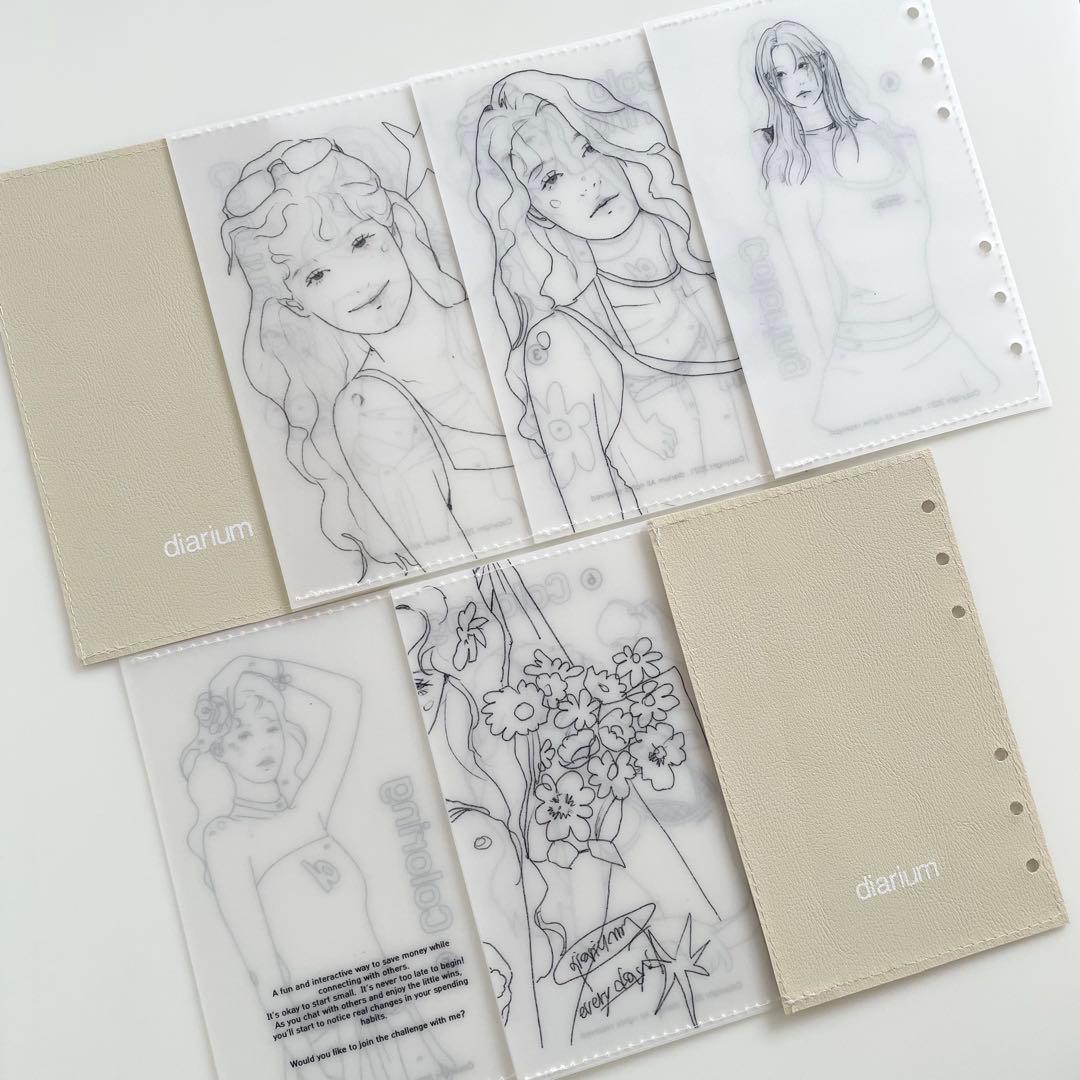 早い者勝ち　韓国　貯金　バインダー　A6 pvc diarium リフィル　2