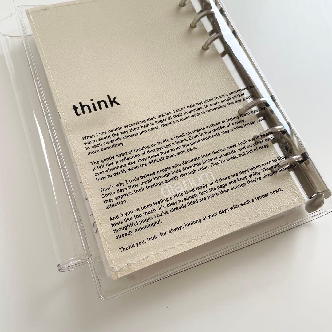 早い者勝ち　韓国　貯金　バインダー　A6 pvc diarium リフィル　2