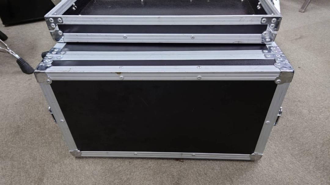 音響機器用　6Uラックケース 黒 奥行48cm