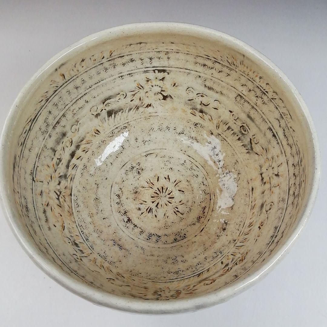 Ｔ８４９　茶碗　『三島唐津茶碗』『幸悦窯　瀧下悦弘 作』　共箱　抹茶碗　茶道具