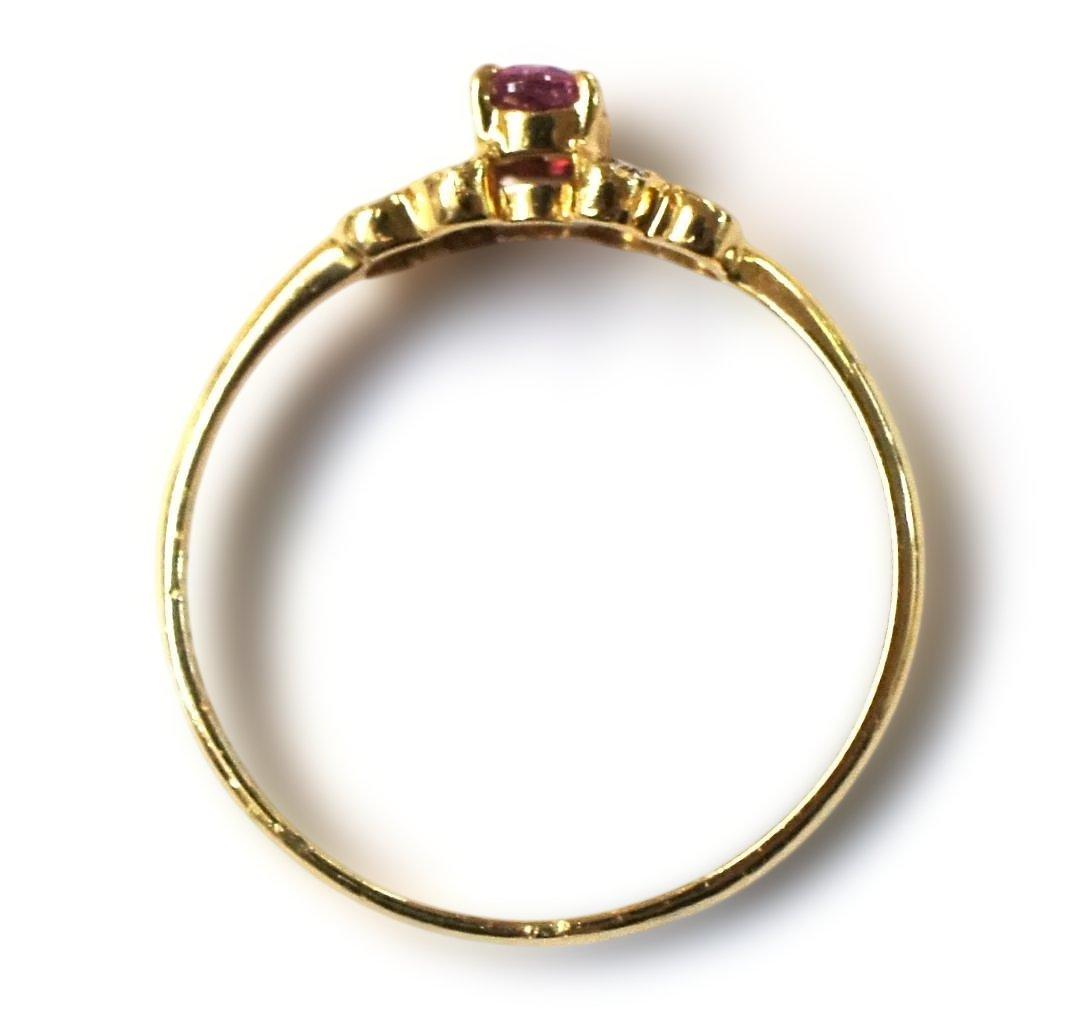 K18 ルビー ダイヤモンド リング サイズ10.5号