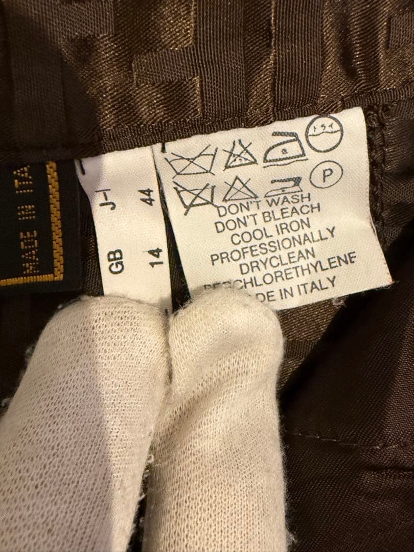 FENDI ズッカ柄 FFロゴ 膝丈スカート