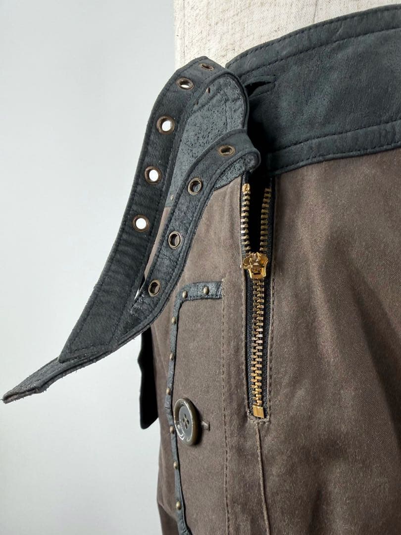 【新品未使用】シェアスピリット sharesprit レザー混キャロットパンツ