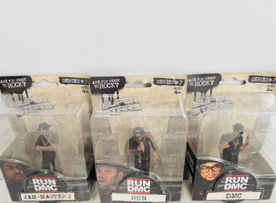 RUN DMC フィギュア 3体セットヒップホップレジェンド 未開封レア 絶版