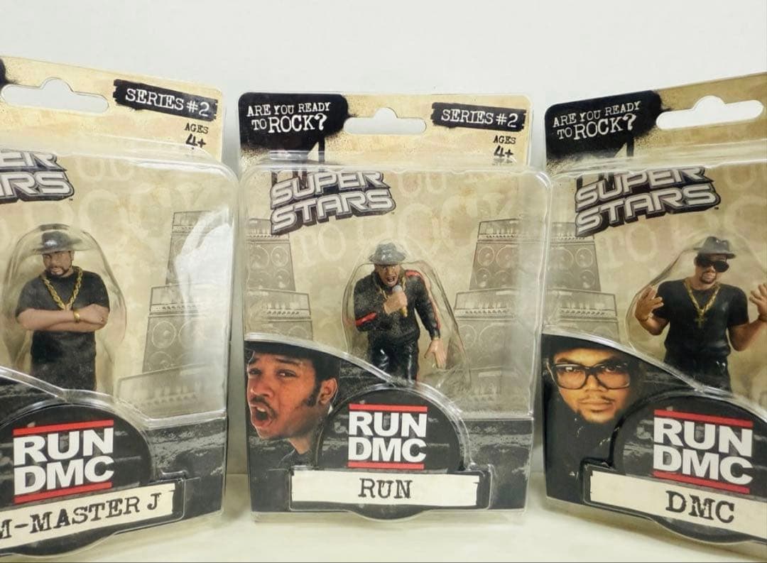 RUN DMC フィギュア 3体セットヒップホップレジェンド 未開封レア 絶版