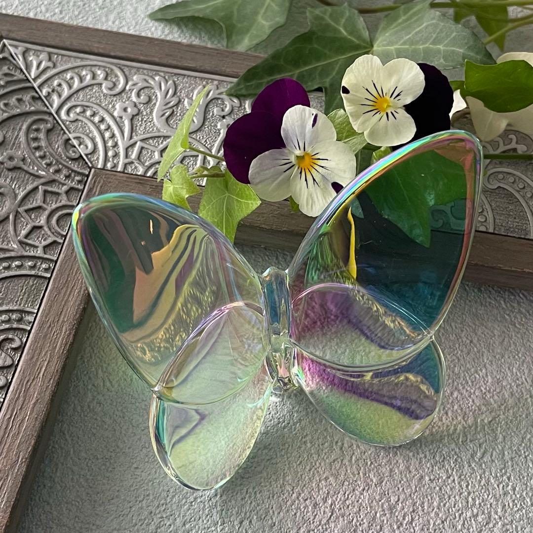 Baccarat ラッキーバタフライ クリスタルガラス　イリゼクリア