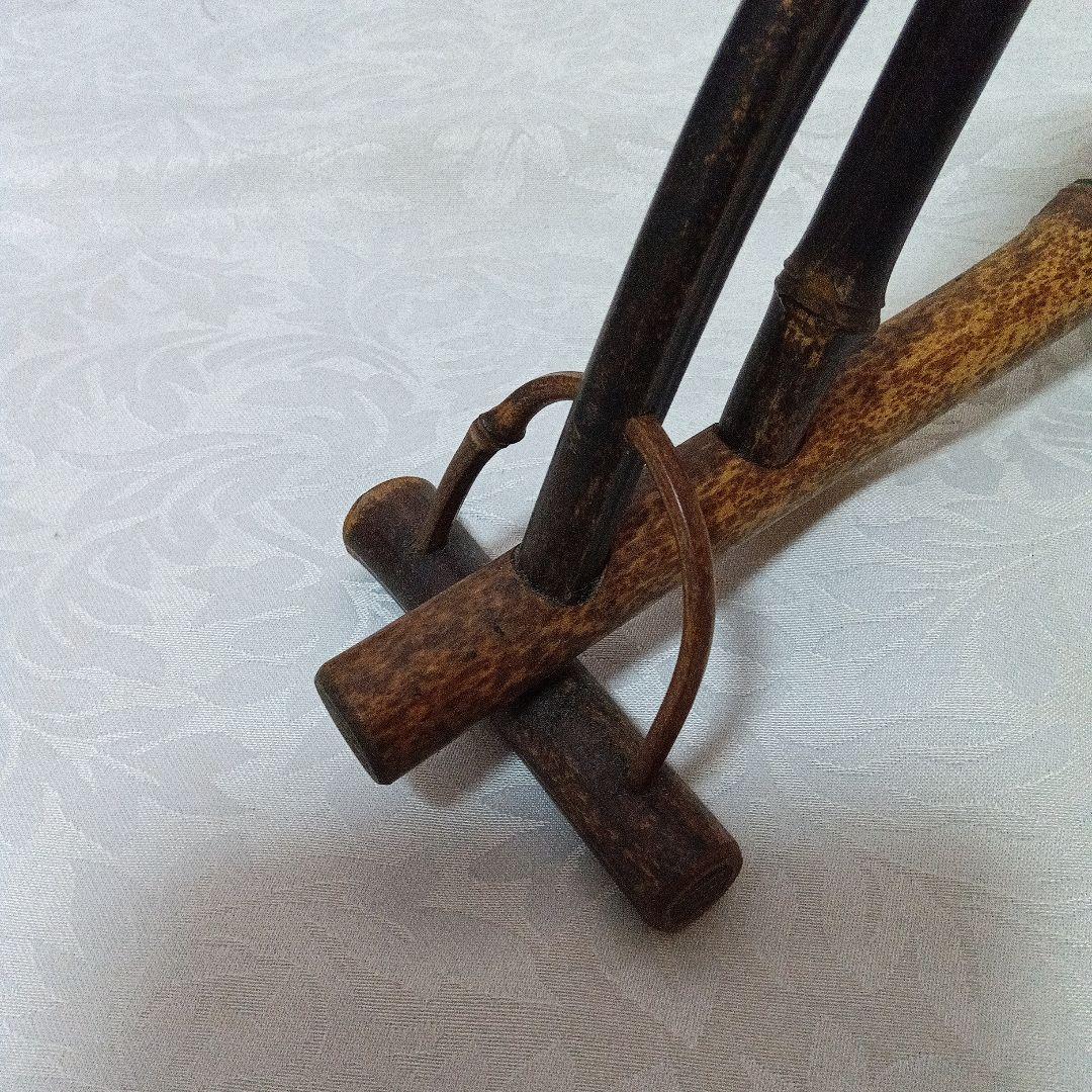 黒竹製　炉屏　氷烈組　煎茶道具