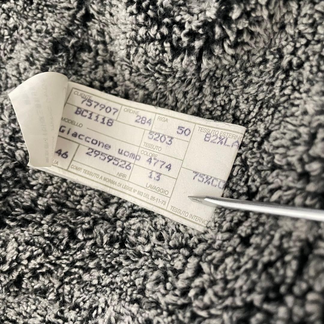 ジョルジオアルマーニ ウールコート フード付き イタリア製 グレー