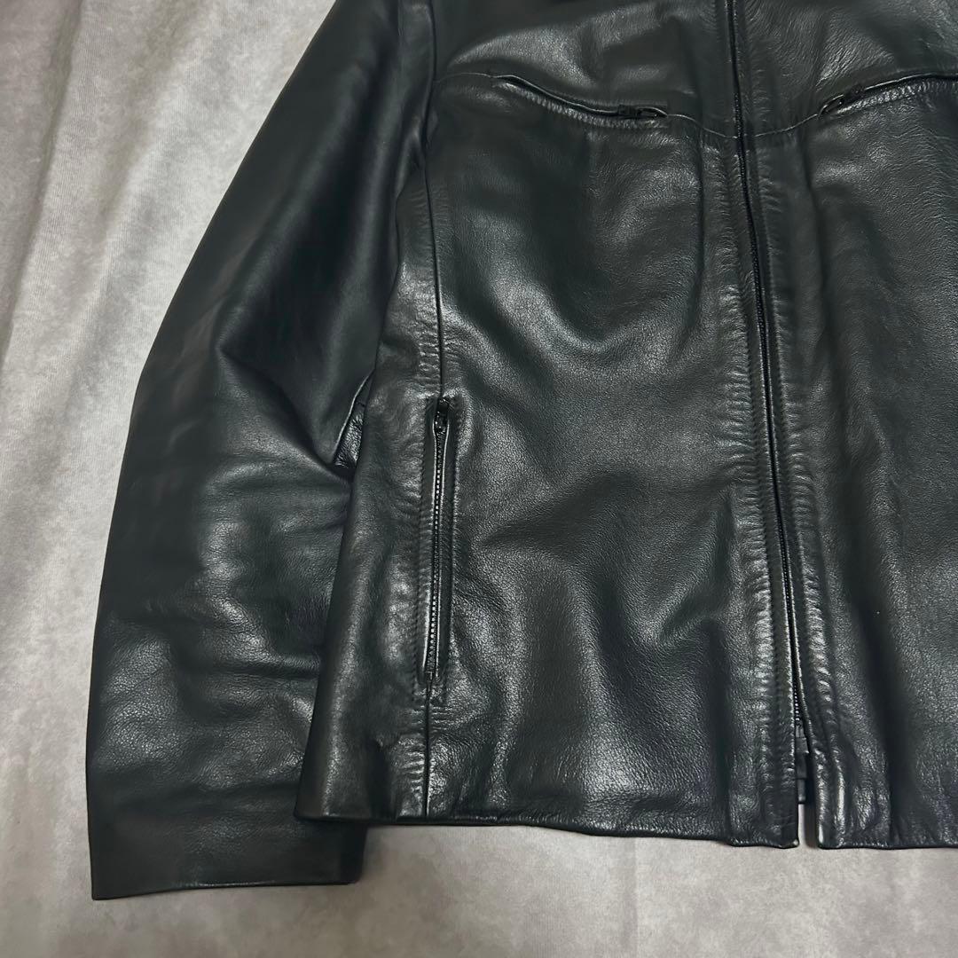 ジャケット・アウター 00s archive blouson leather jacket mode
