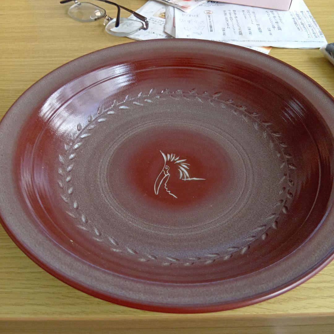 赤色 漆器皿 未使用品