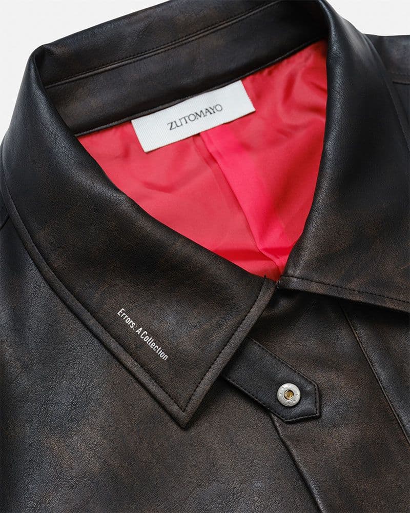 ずっと真夜中でいいのに。 コズミックどろ団子ツアー フェイクレザーブルゾン L