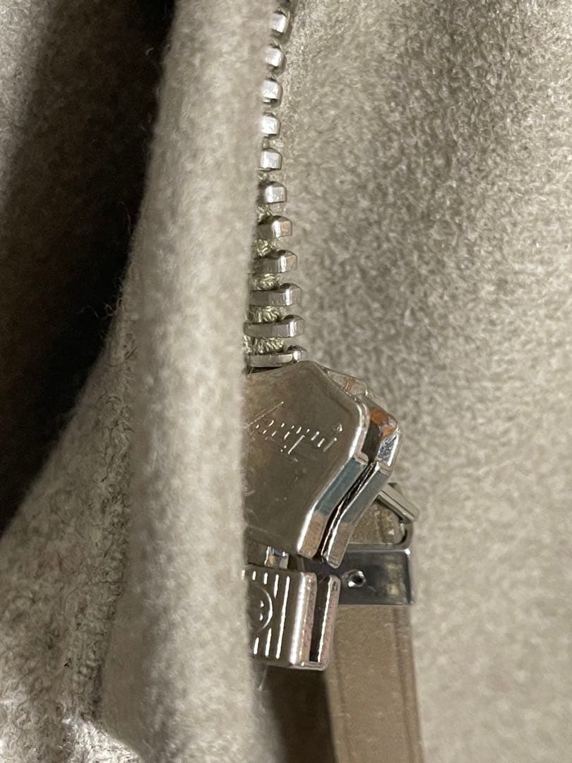 バレンシアガ ベージュ ノーカラー ロングコート M〜Lサイズ感