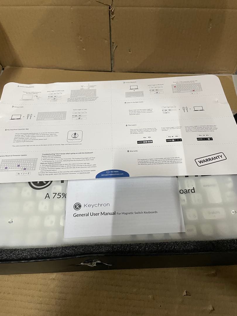 Keychron K2HE無線磁気スイッチカスタムキーボードJIS配列