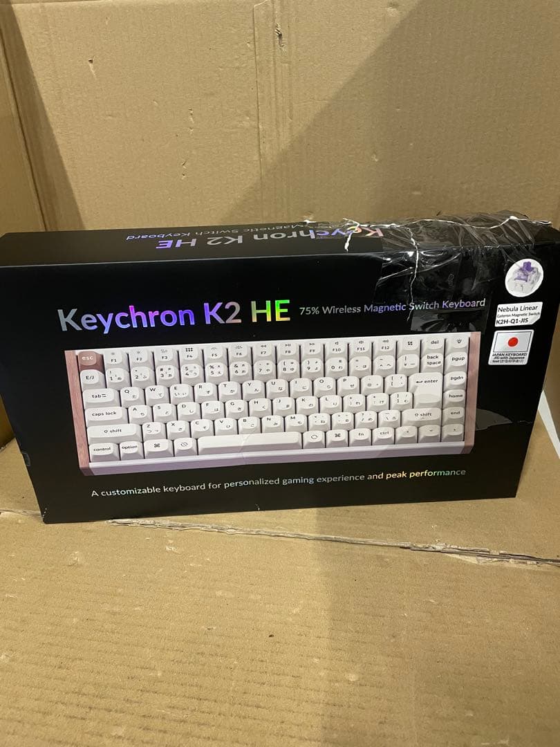 Keychron K2HE無線磁気スイッチカスタムキーボードJIS配列