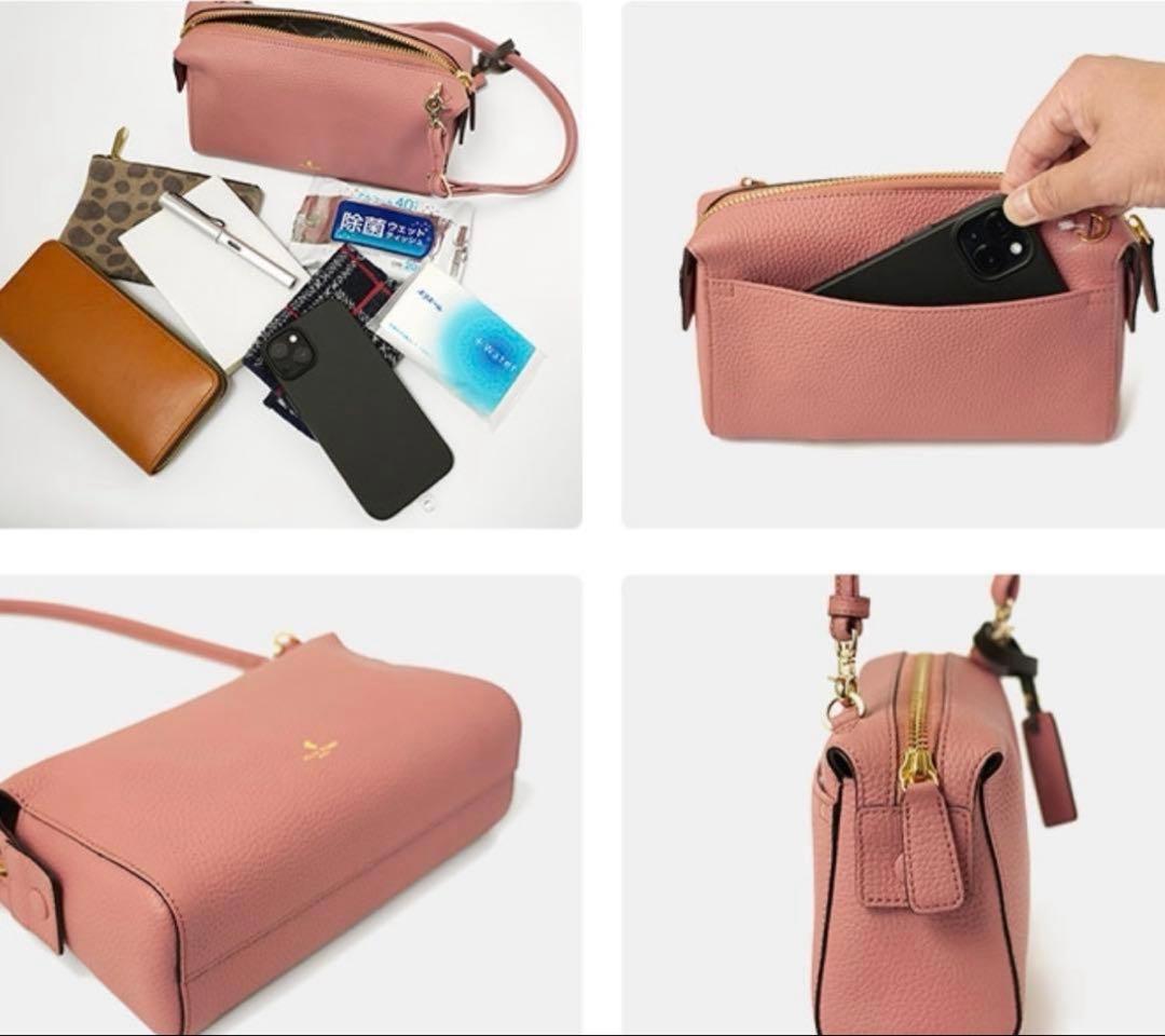 【新品】PELLE BORSA ペレボルサ レネット ショルダーバッグ ピンク