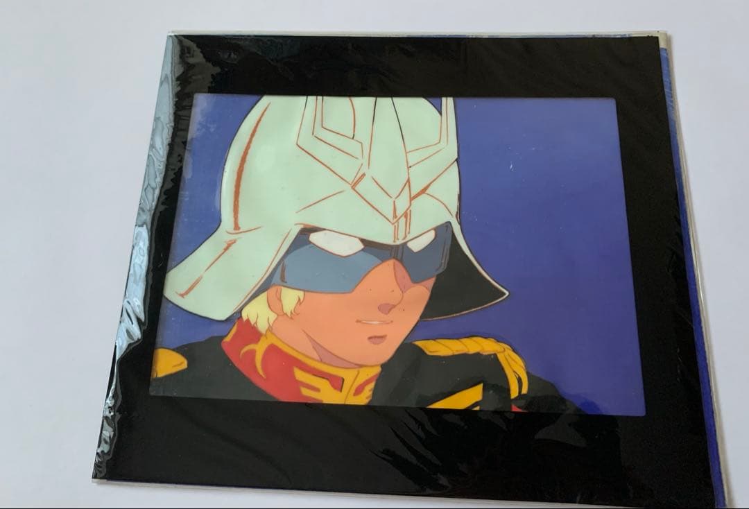 セル画　機動戦士ガンダム　シャア・アズナブル　背景　下絵　当時物　初代ガンダム