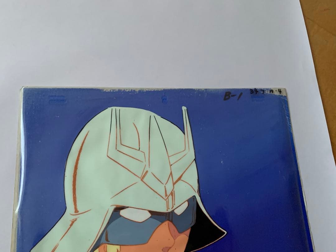 セル画　機動戦士ガンダム　シャア・アズナブル　背景　下絵　当時物　初代ガンダム