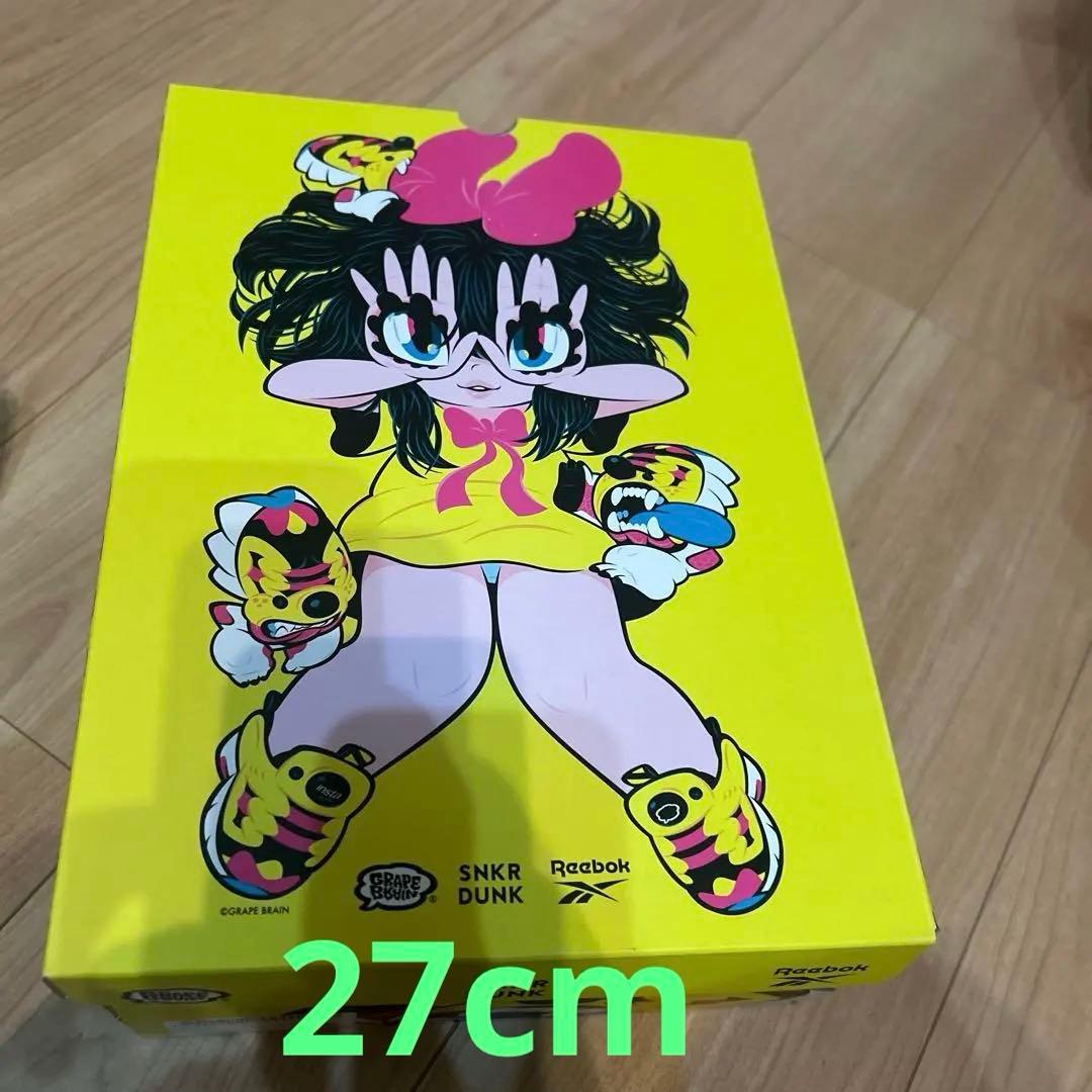 27cm Reebok x GRAPE BRAIN にぎるちゃん　黄色髪