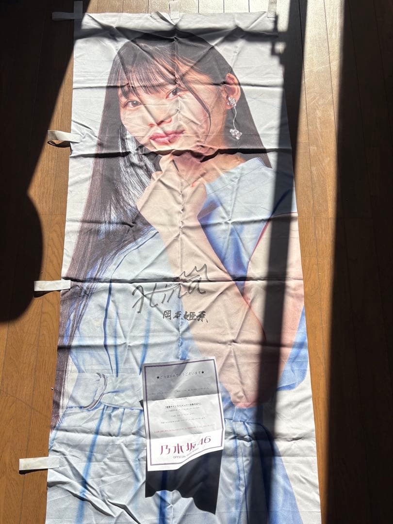 乃木坂46 岡本姫奈 直筆サイン入り のぼり 真夏の全国ツアー 2022